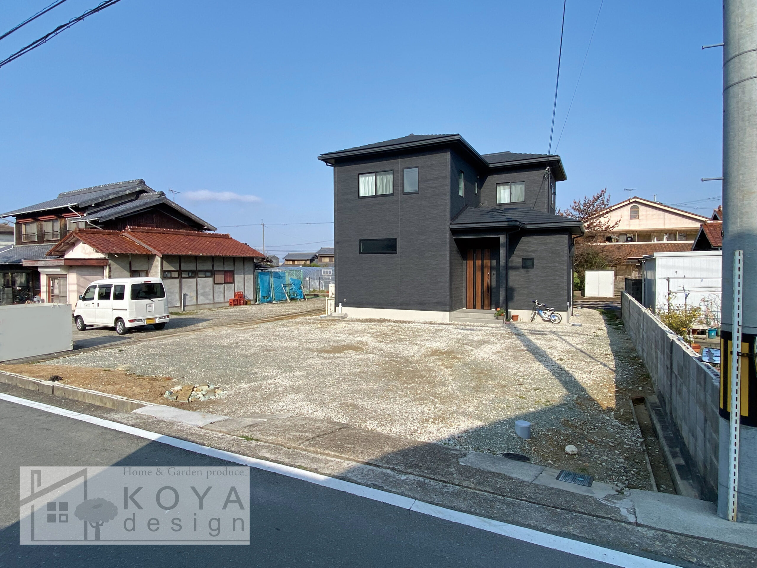 広い敷地を効果的に施工したオープン外構デザイン